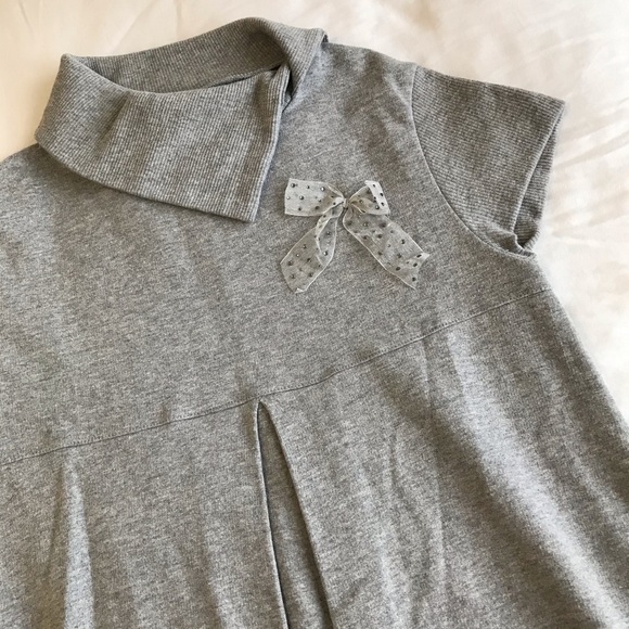 ZARA GREY KNIT TURTLENECK DRESS - Picture 5 of 7